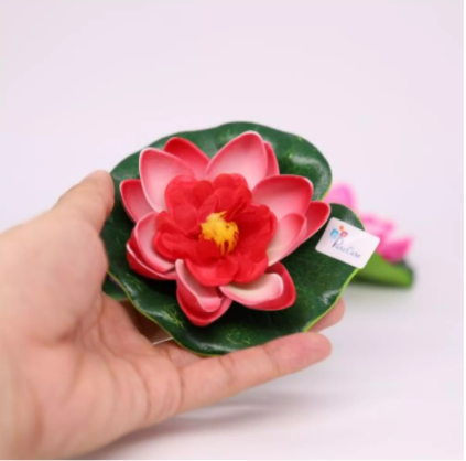 Ho Chi Minh City]Flores de loto para decorar pequeños lagos 10cm 18cm Flores artificiales Floral Water Lily Colorful |  Lazada.vn