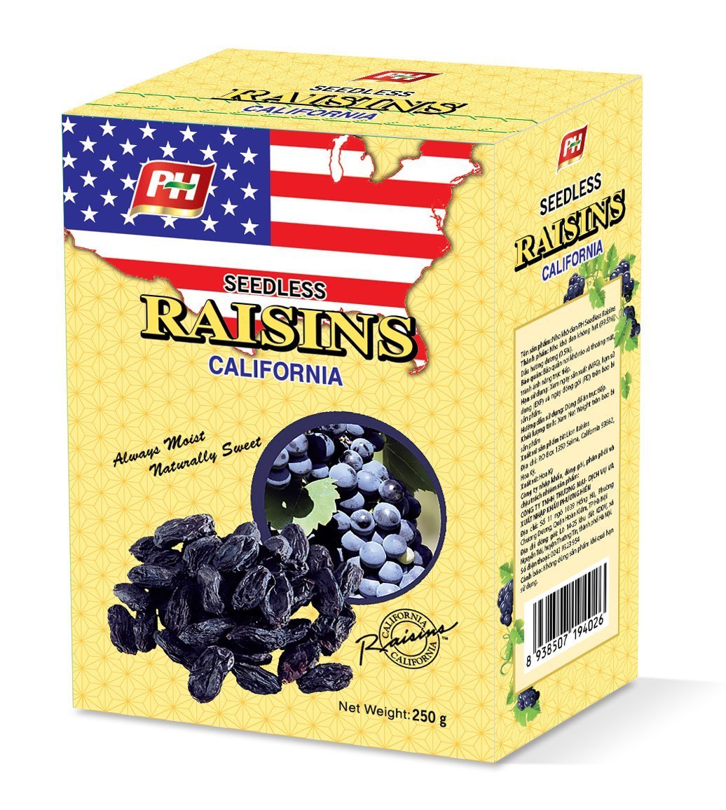 Nho khô đen raisins 250g