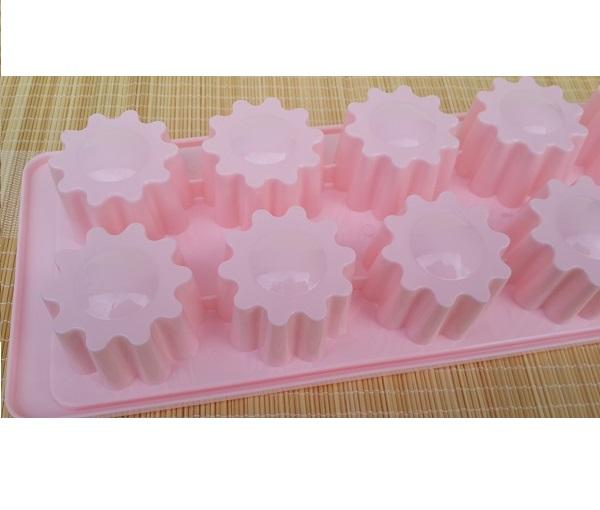 Bộ 2 Khay Làm Rau Câu Làm Đá Hoa Cúc