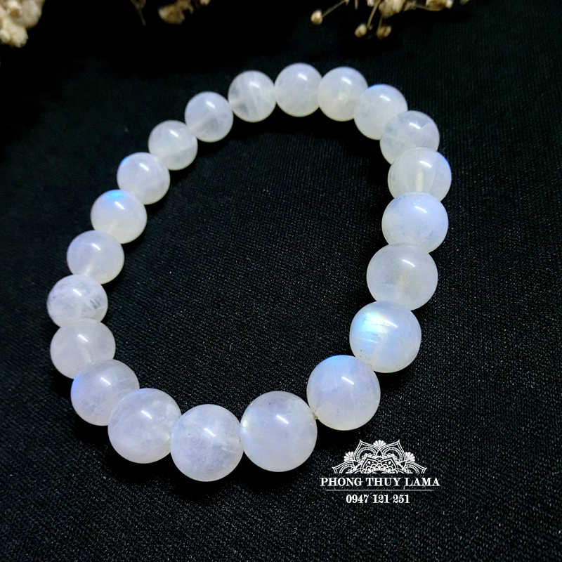 VÒNG TAY ĐÁ MẶT TRĂNG - MOONSTONE 5A 9MM