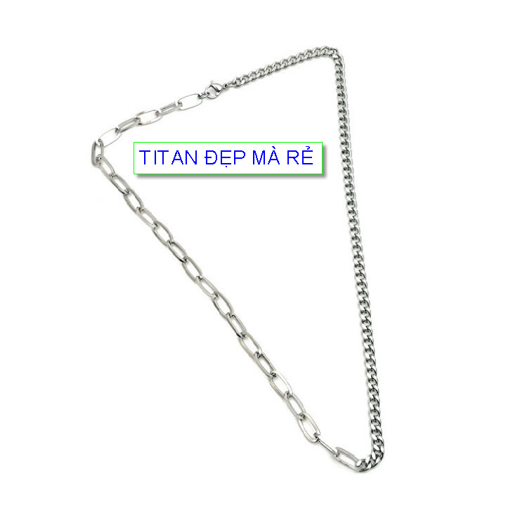 Eye pendant chain male titanium wire type 2 eyelets-commitment 1 Đổi 1 if rust