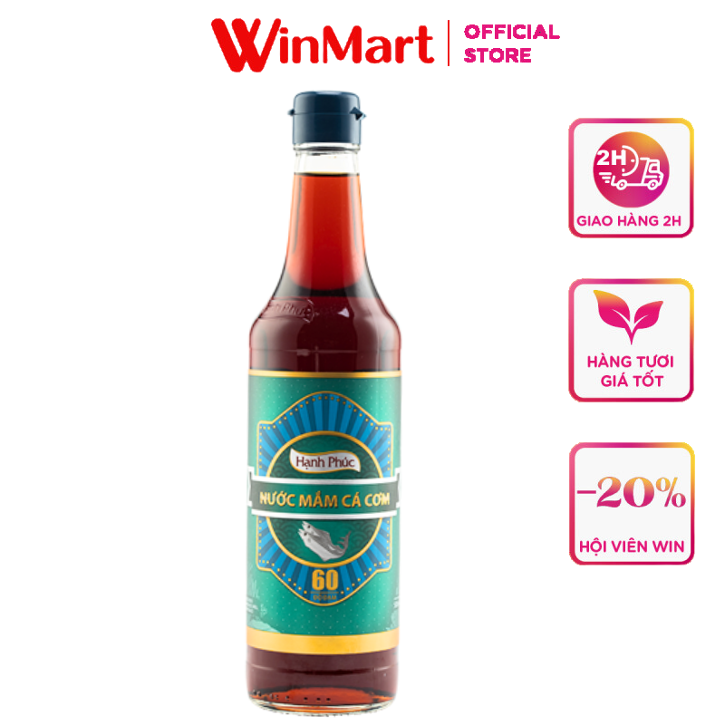 - nước mắm hạnh phúc 60n chai 500ml