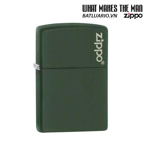 Bật lửa zippo 221zl – zippo green matte with zippo logo