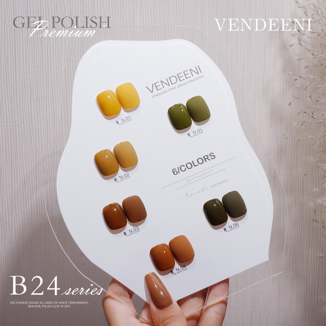 [Sơn Lẻ ] Sơn Gel Vendeeni chai đỏ 15ml - mã B24