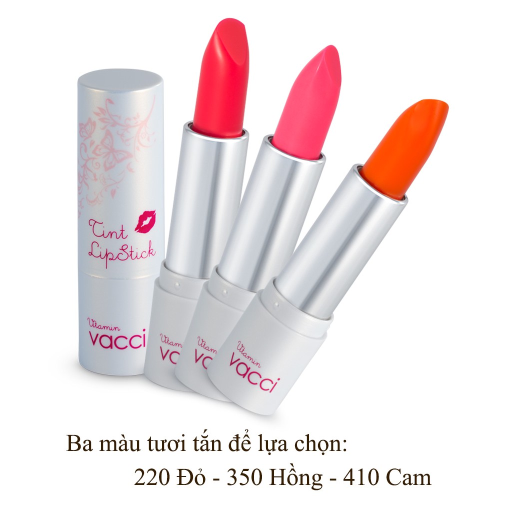 [ có tem] Son Vitamin dưỡng môi lâu phai Vacci (Hàn Quốc)