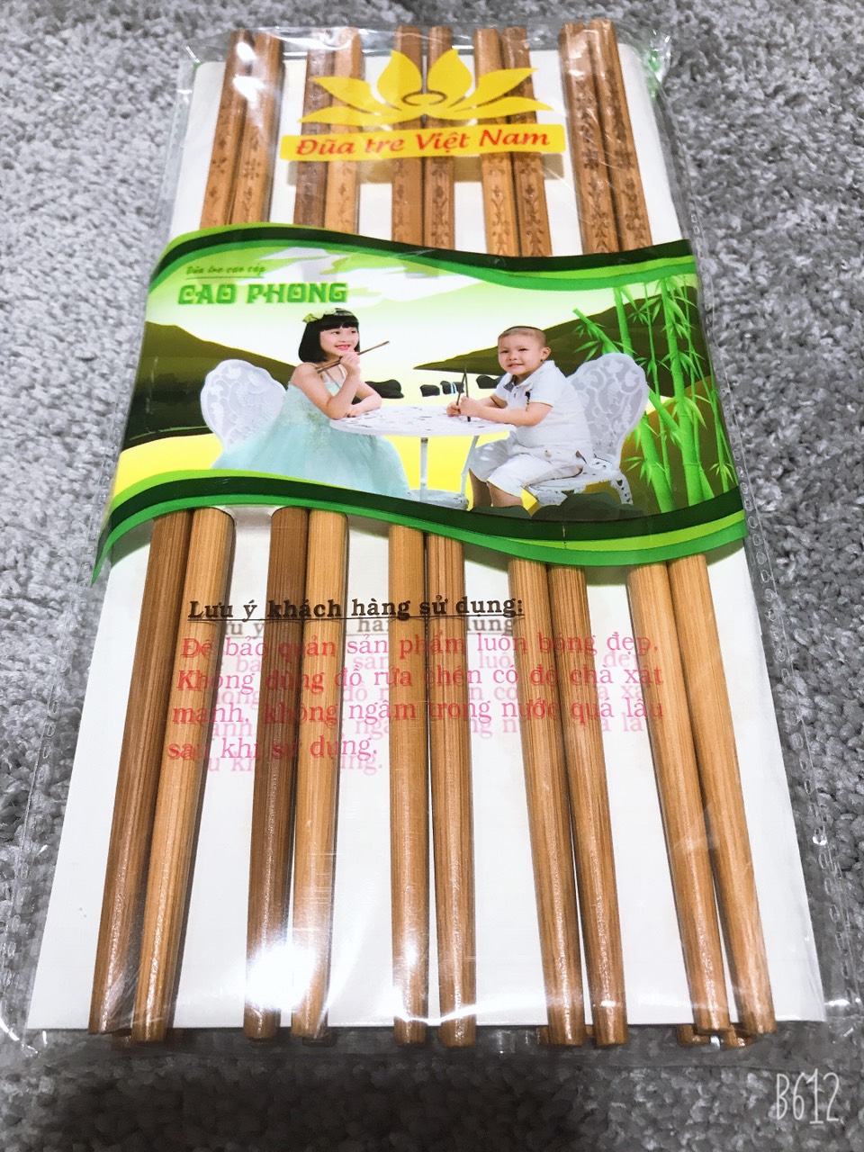 Bộ 30 đôi Đũa Gỗ Tự Nhiên khắc chữ