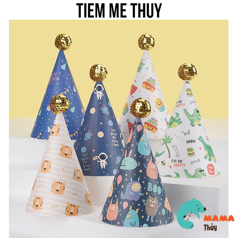 Nón trang trí sinh nhật trẻ em mẫu mới