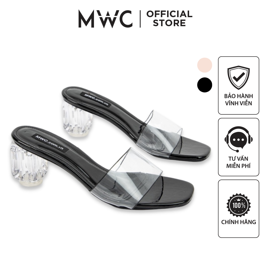 Guốc Cao Gót Nữ MWC Đế Vuông Cao Cấp NUCG-3853