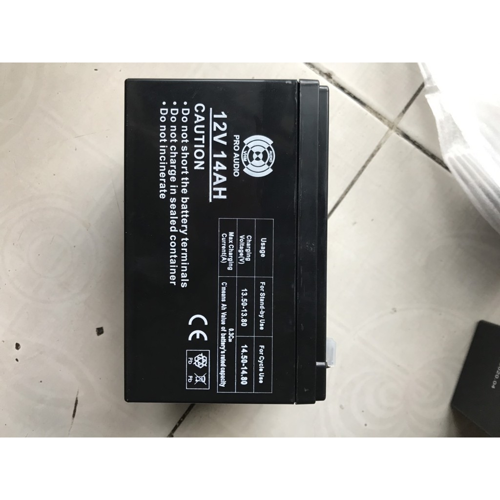 Bình Acquy Vhm- 12V-14A dùng riêng cho Loa kéo