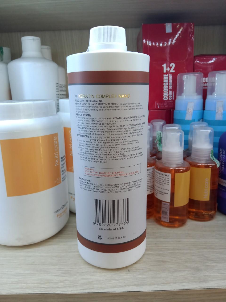 HẤP DẦU keratin phục hồi tóc hư tổn KERATN COMPLEX NANO 1000ml