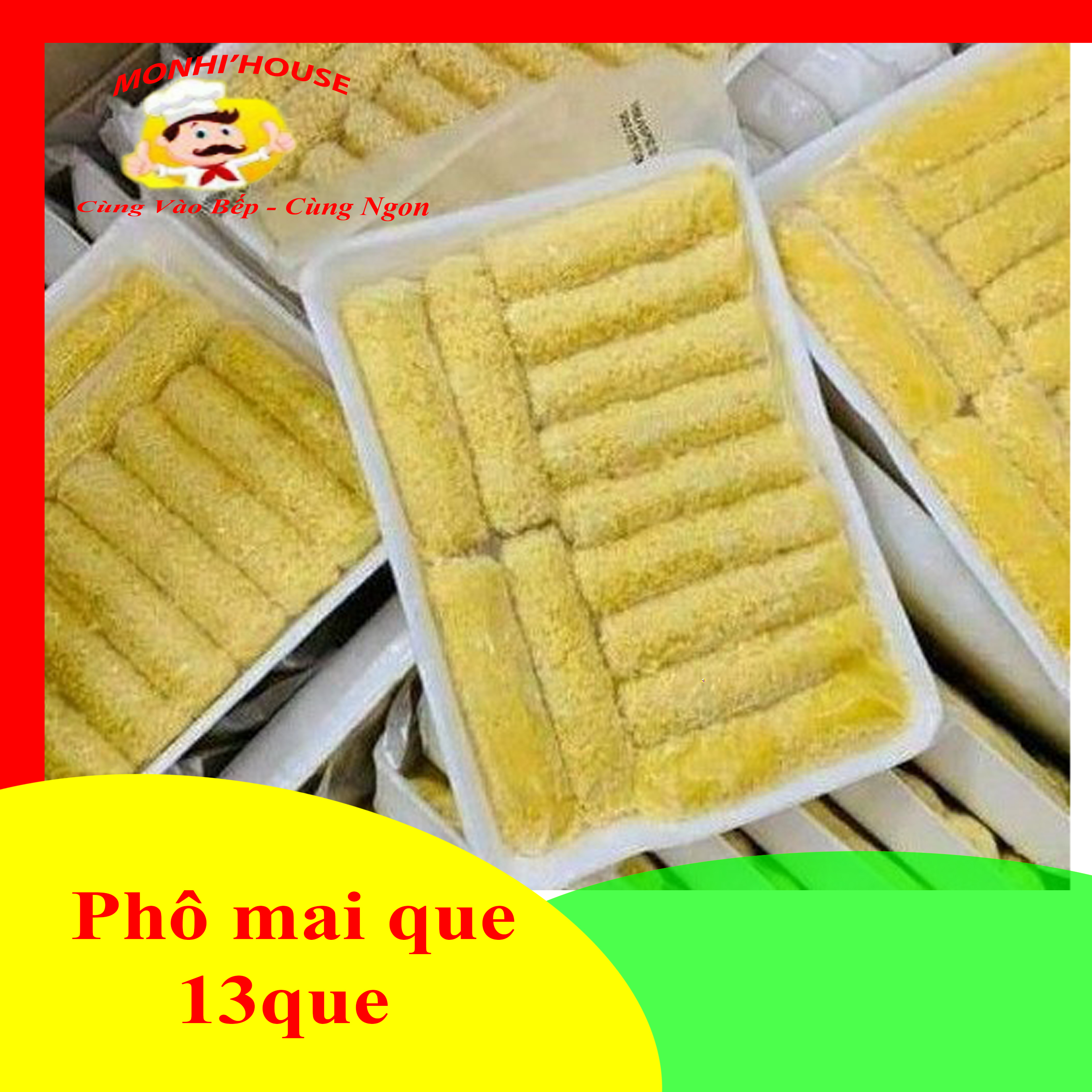 KHAY 13 QUE PHÔ MAI QUE KÉO SỢI SIU NGON (500G)