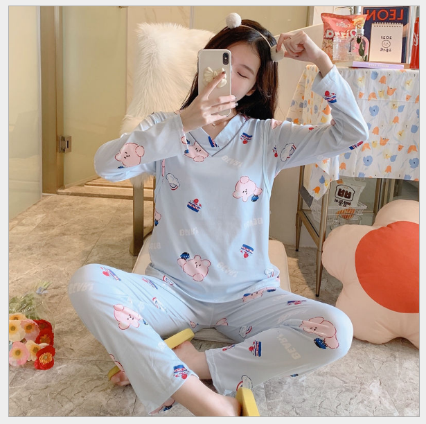 Bộ đồ bầu sau sinh cho con bú trẻ trung
