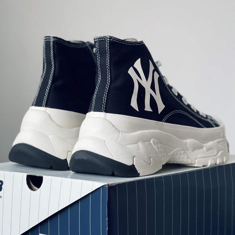 Giày Thể Thao Nam nữ MLB Chunky High Black ( Full box)