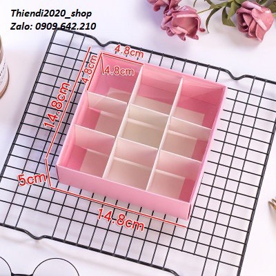FEB05-Hộp đựng Socola ( 9 viên_ khay 12 viên)