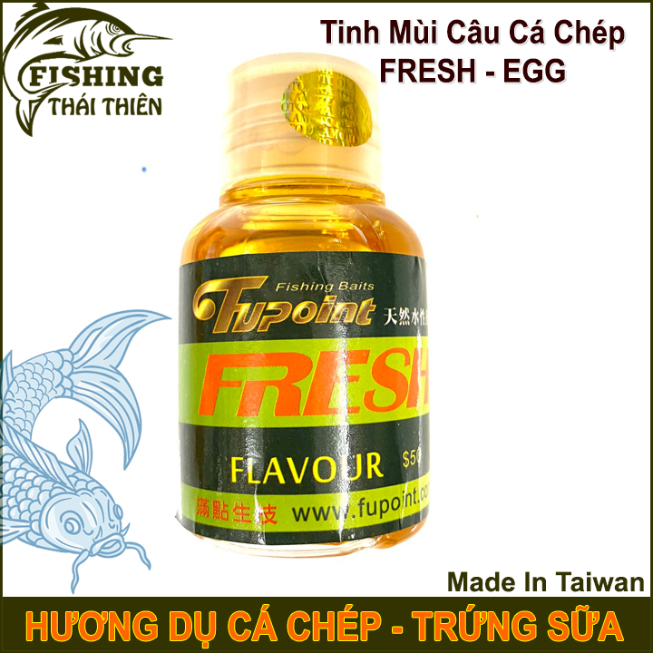Tinh Dầu Fresh Hương Trứng Sữa Dùng Câu Cá Chép Siêu Nhạy Xuất Xứ Đài Loan