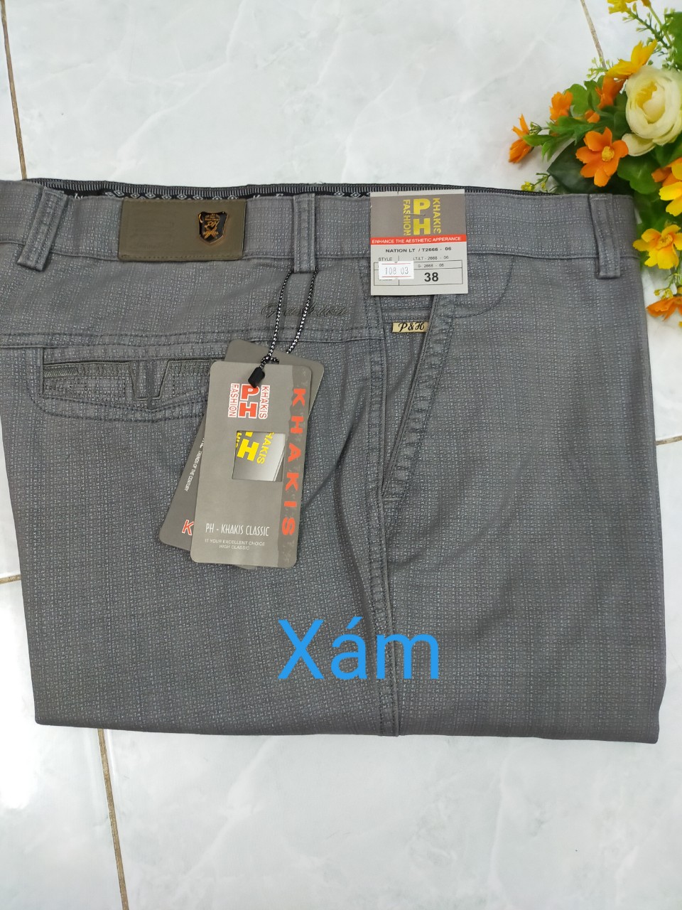 Quần kaki trung niên bigsize cao cấp