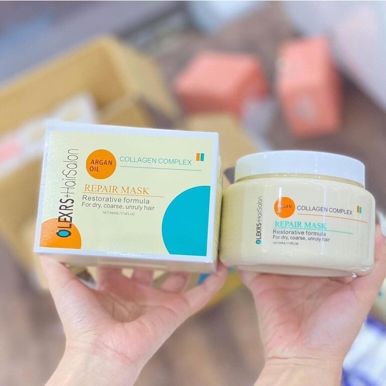 Kem Hấp Ủ Tóc Phục Hồi Olexrs Argan Oil Collagen Complex - MP0171