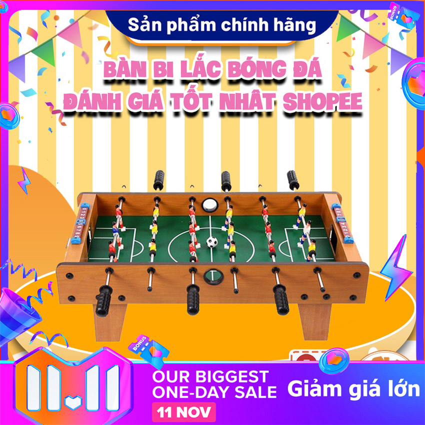 [ LOẠI 4- 6 TAY CẦM ] Bàn Bi Lắc Tặng Kèm 2 Bóng - Bàn Bóng Đá - Bộ Bàn Đồ Chơi Bóng Đá Mini - Trò Chơi Trí Tuệ Kích Thích Vận Động - Bộ Đồ Chơi Cho Bé - Rèn Luyện Phản Xạ