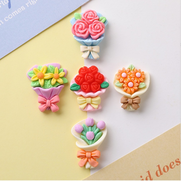 Sticker bó hoa gắn dép sục Crocs