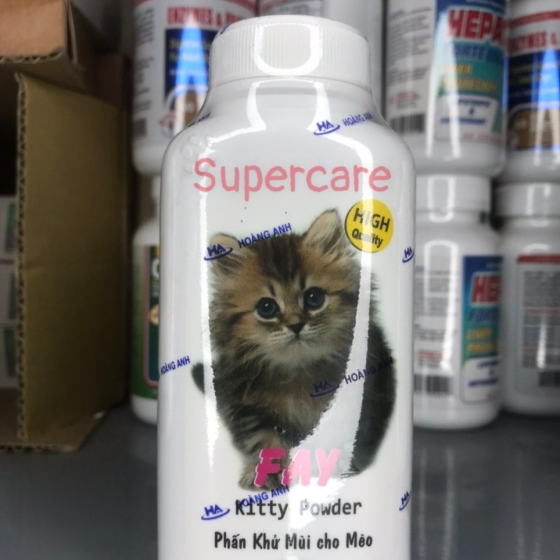 Phấn Thơm Khử Mùi Tắm Khô Cho Mèo Fay Kitty 120Gr