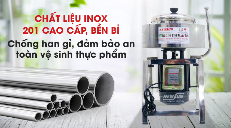 Máy Xay Thịt Làm Giò Chả, Xay Chả Cá, Làm Ruốc Mini 2kg/mẻ NEWSUN- Qùa Tặng Phụ Kiện- Hàng Chính Hãng