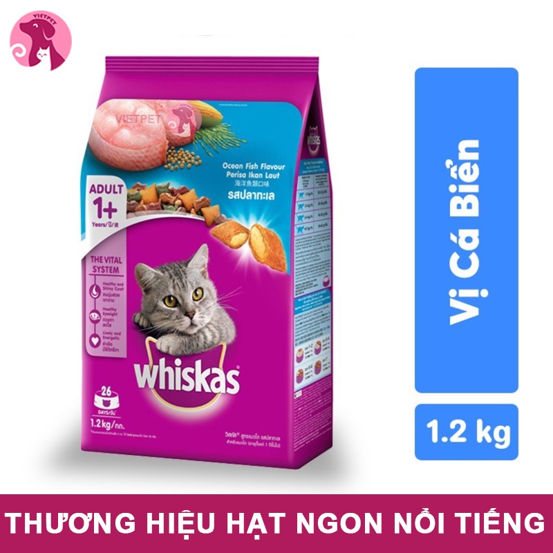 Whiskas - Thức Ăn Cho Mèo Lớn Dạng Hạt