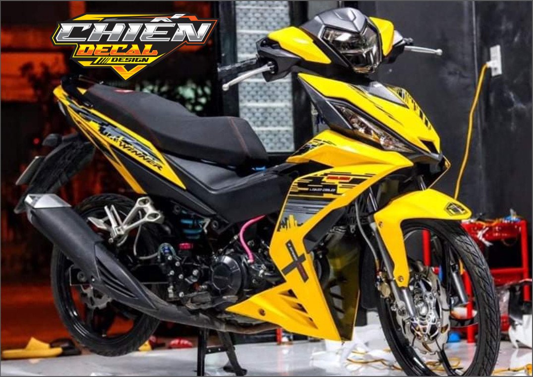 tem rời winner rs150 mẫu tem chế vàng đen (tem 3 lớp cao cấp )