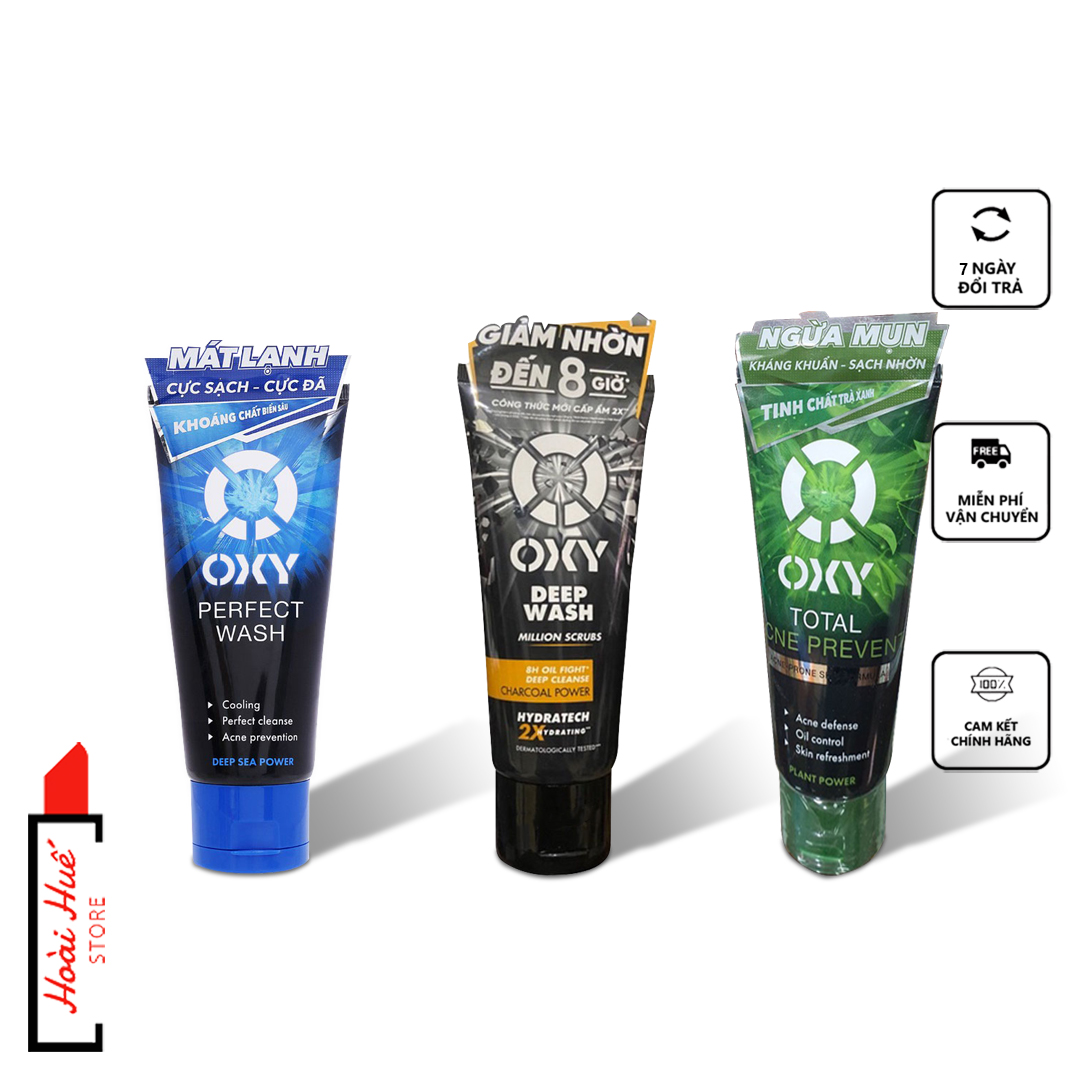 Combo 5 tuýp sữa rửa mặt Oxy- Hàng tặng 25g