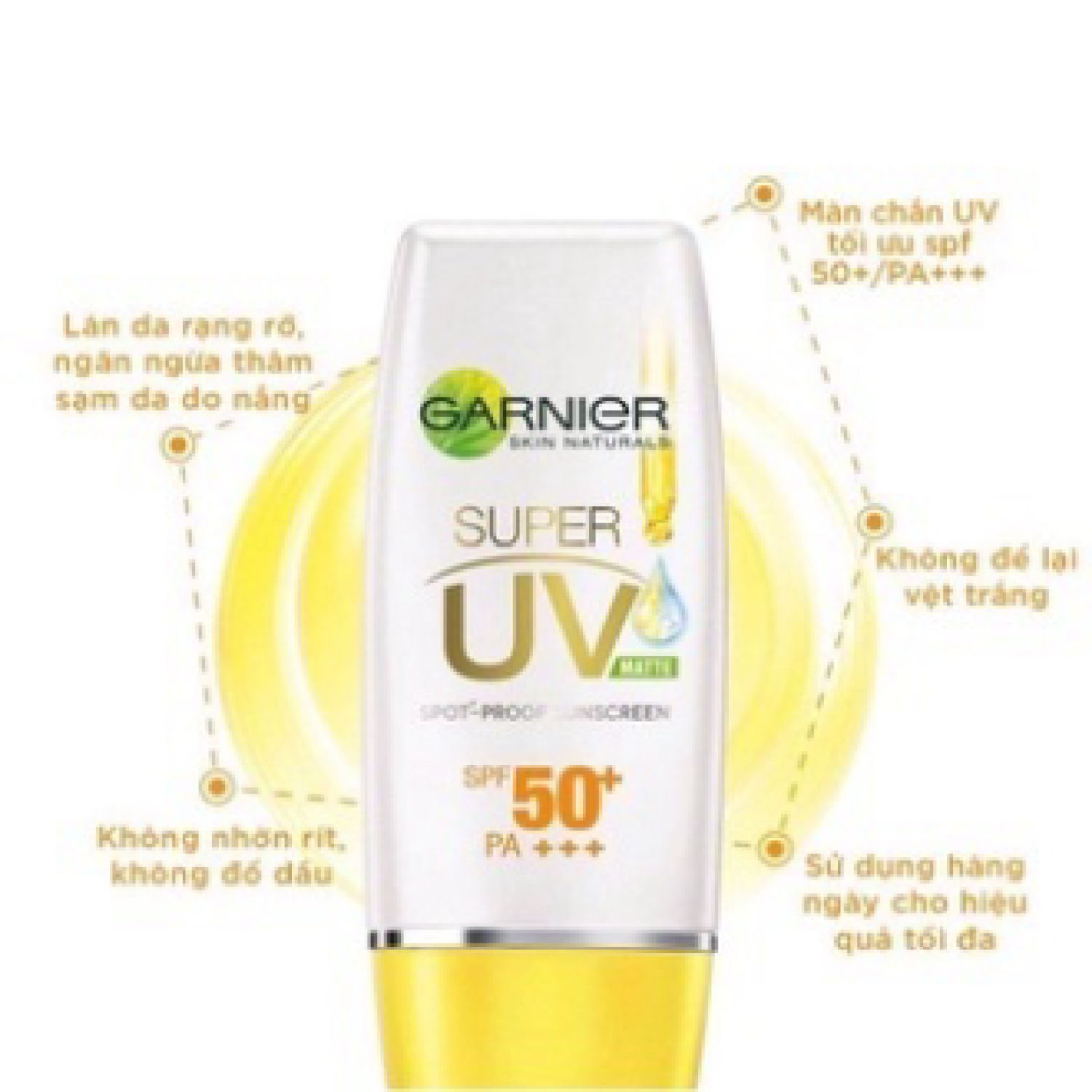 Kem chống nắng kiềm dầu & sáng da Garnier 15ml