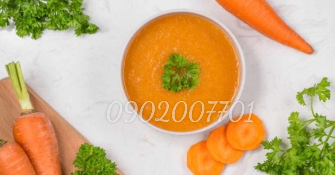 100g Bột cà rốt sấy lạnh nguyên chất 100%