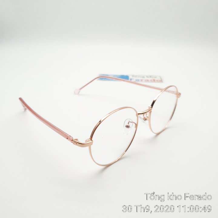Gọng kính kim loại hồng