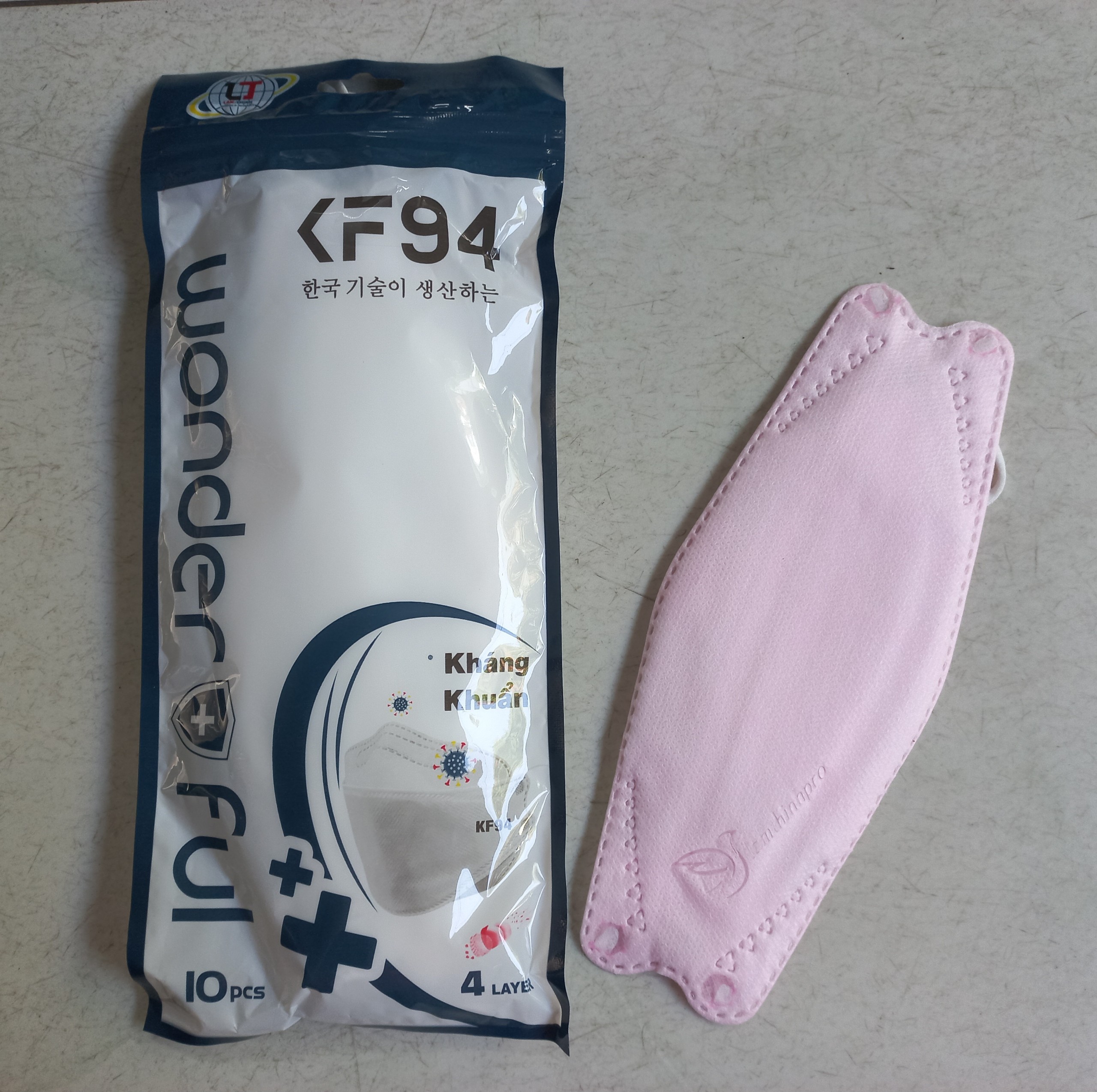 Khẩu trang 4 lớp 4D Mask KF94 - Bịch 10 cái