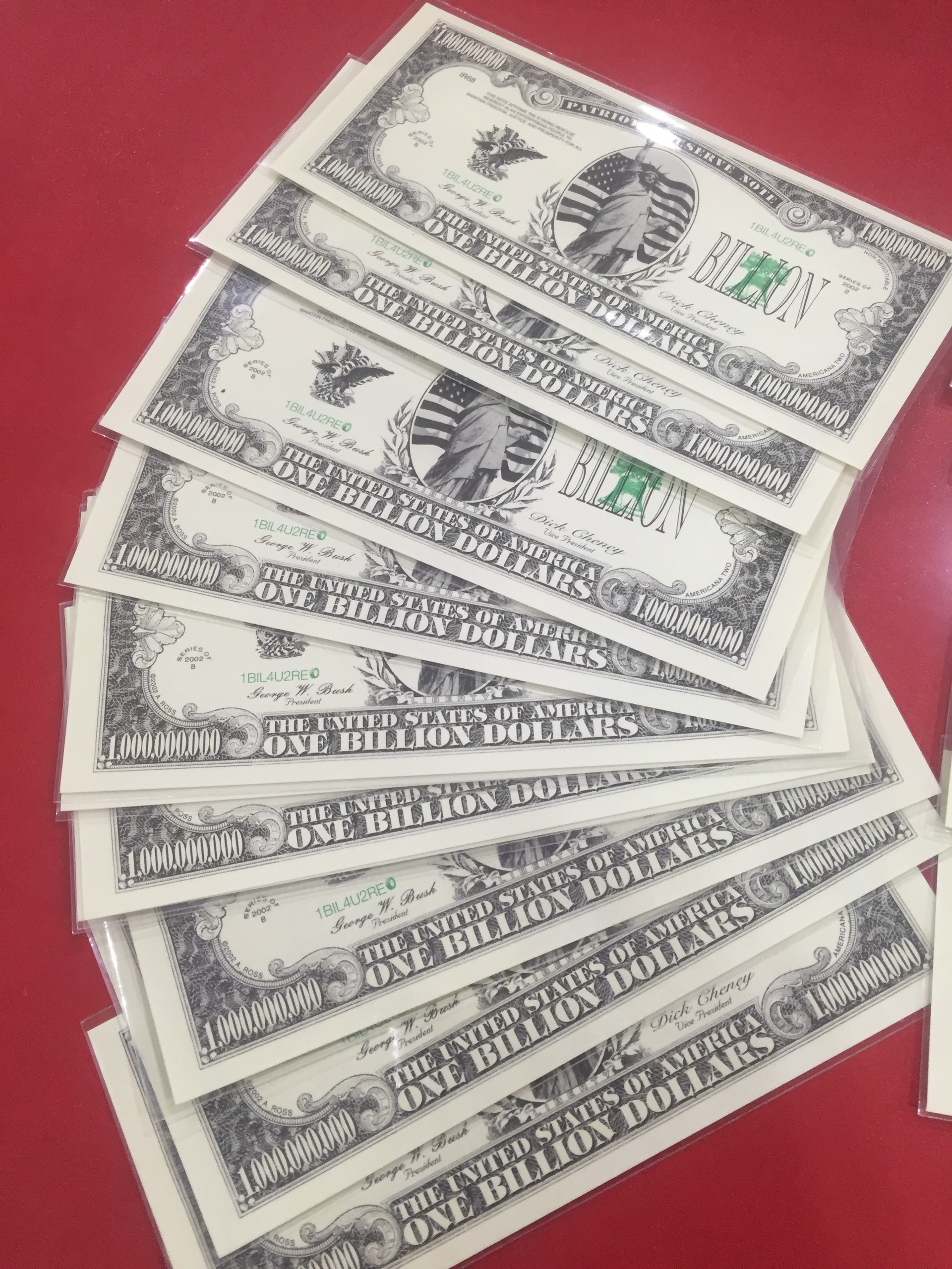 Tờ 1 Tỷ USD KỶ NIỆM NƯỚC MỸ