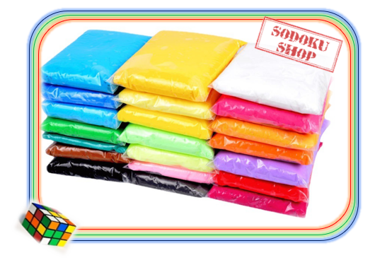 04001 Bộ Đất Sét/Đất Nặn 12 Màu - 13g - Kèm Dao Cắt