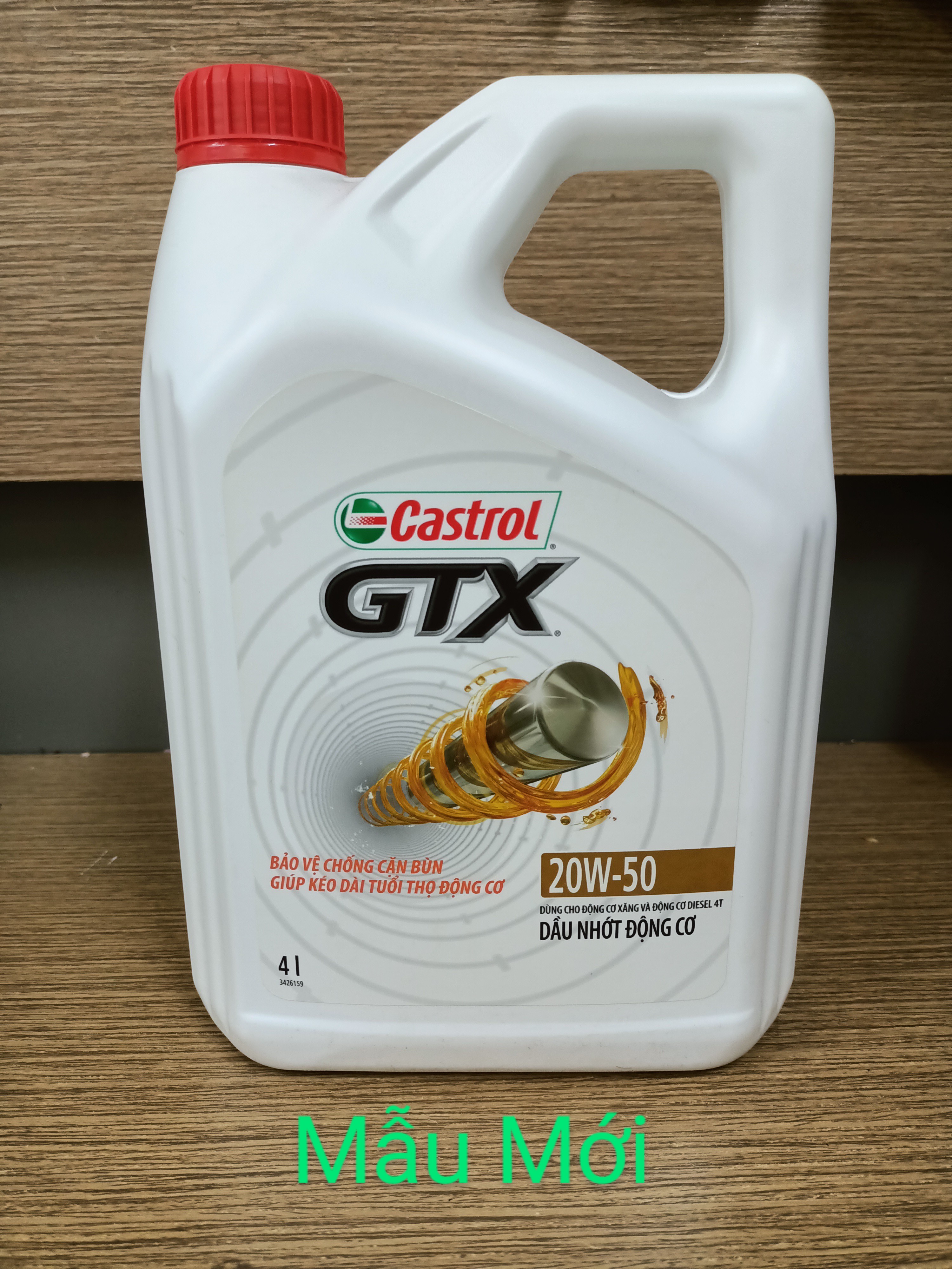 Dầu nhớt động cơ Castrol GTX 20W-50-4L, Phù Hợp Cho Cả Máy Xăng Và Máy Dầu( chính hãng 100%)
