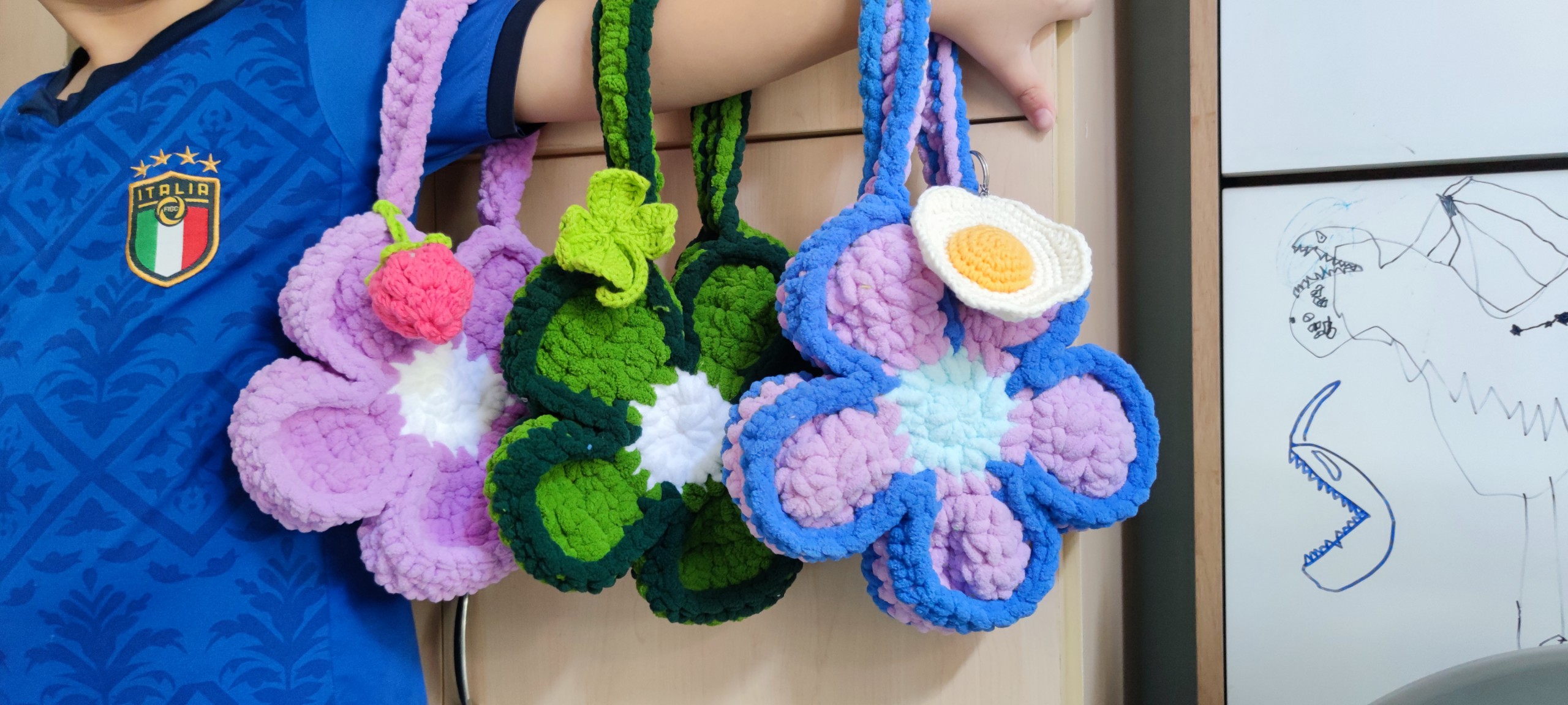 (Ảnh Thật) Túi Len Hoa - Bloom Flower Bag [ Màu và cách phối tùy chọn ]
