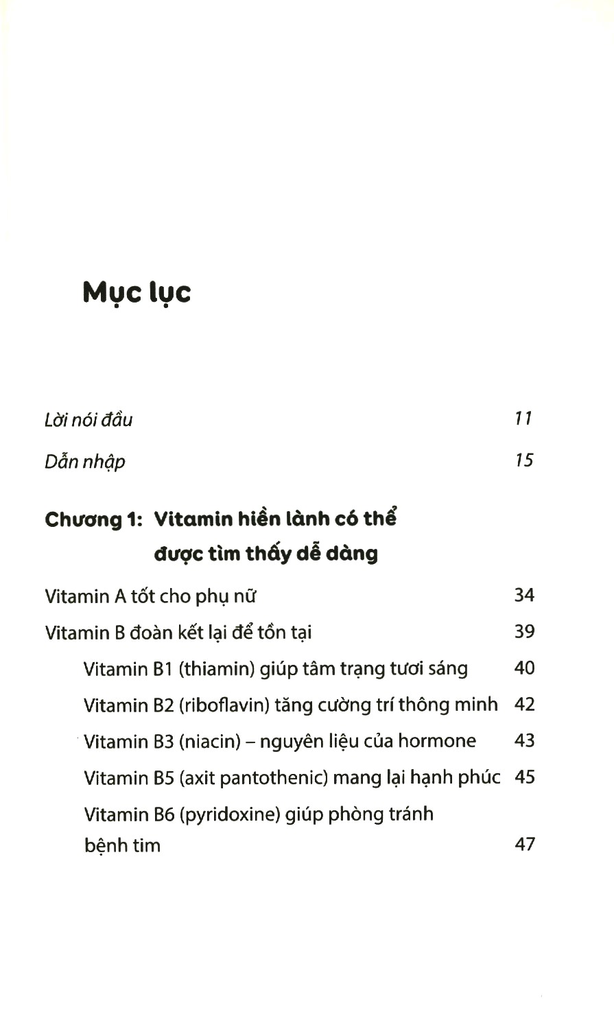 Vitamin Và Khoáng Chất