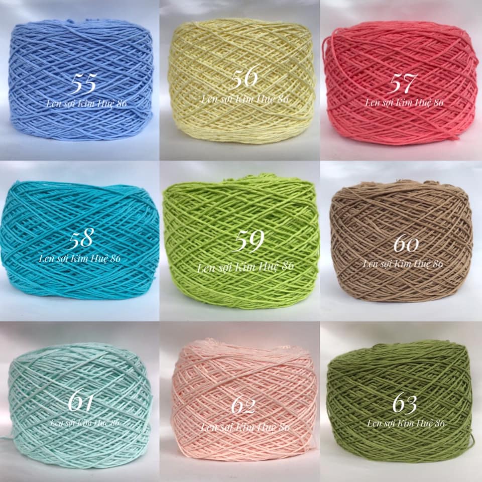 Sợi cotton Việt Nam 1mm (từ màu 01 đến màu 50)