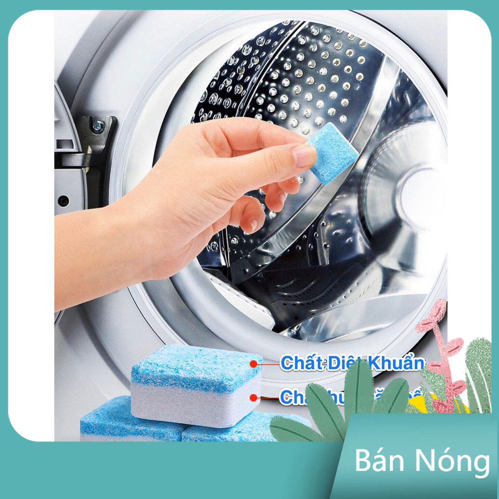 Hộp 12 Viên Viên Tẩy Vệ Sinh Lồng Máy Giặt Diệt khuẩn và Tẩy chất cặn Lồng máy giặt hiệu quả - Aeneas Shop