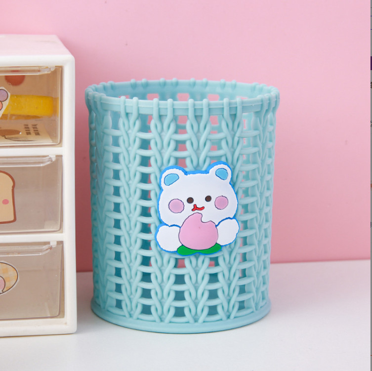 Ống đựng bút giỏ mây mini siêu cute MIM OBMAY18