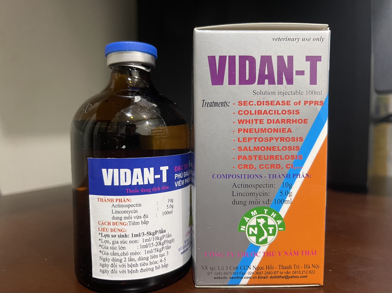 VIDAN-T (Chai 100ml). Dùng Cho Gia Cầm và Gia Súc, VidanT An Toàn Cho Gà Đá
