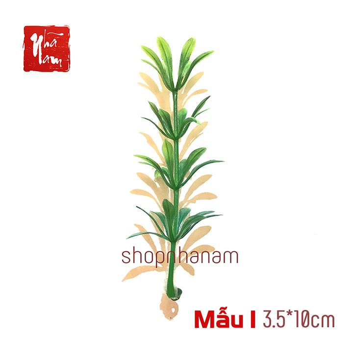 Combo 6 Cây nhựa mini phụ kiện trang trí