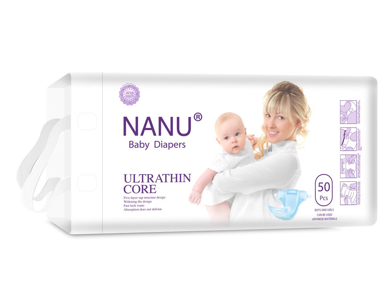 Combo 100 miếng TÃ/BỈM DÁN NANU size S M