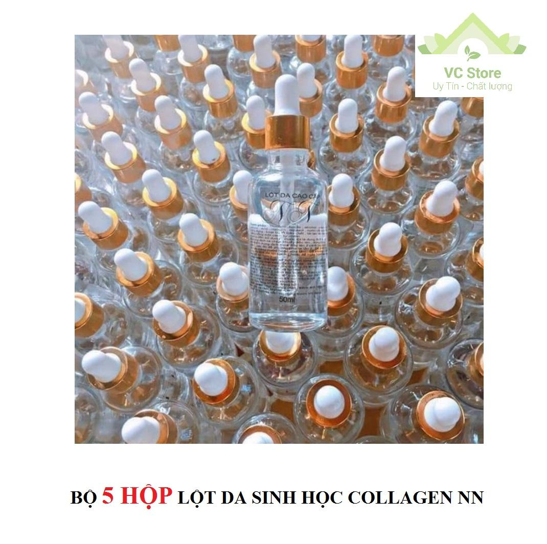Bộ 5 Lọ Thay da sinh học - Nước lột Collagen 3D NN 50ml (Mẫu mới)
