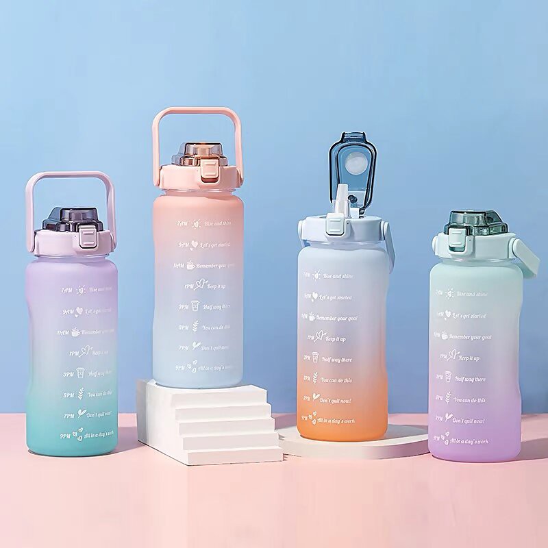 Bình Nước 2L,2000ML Cao Cấp. Bình Nước cute, có vạch chia