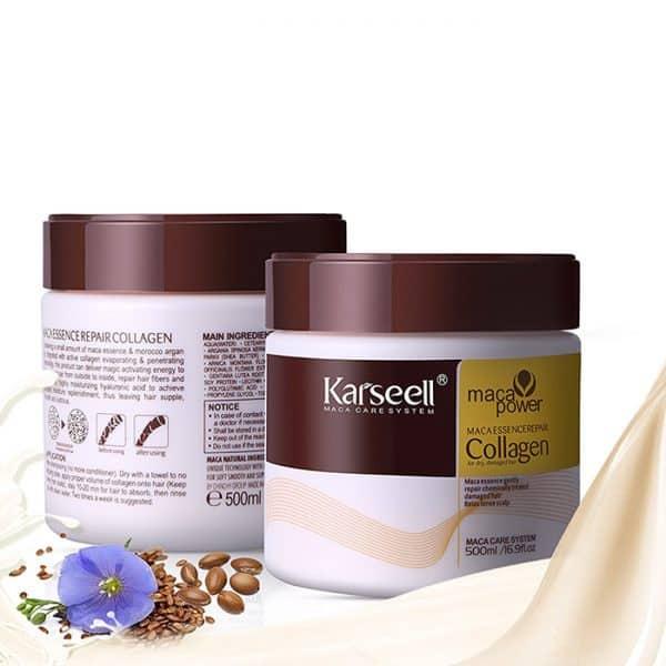 Dầu hấp tóc siêu mềm mượt tóc Collagen Karseell Maca 500ml