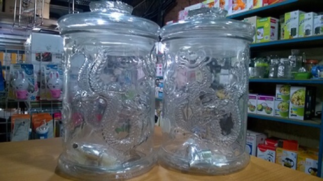 Bình Ngâm Rượu Thuỷ Tinh Trụ 8 Lít