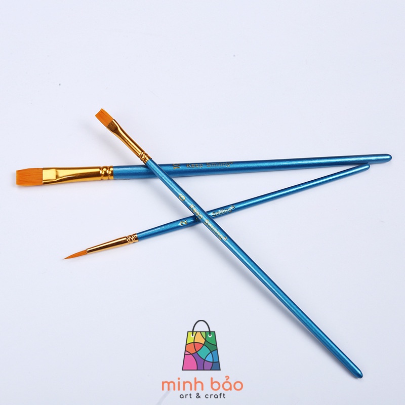 BỘ 3 CÂY CỌ VẼ KEEP SMILING A6038 THÂN XANH/ĐEN