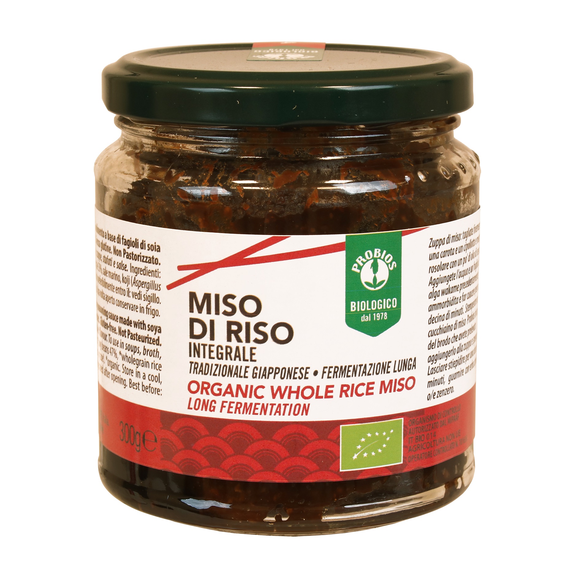 Tương Miso Hữu Cơ ProBios Organic Whole Rice Miso 300g