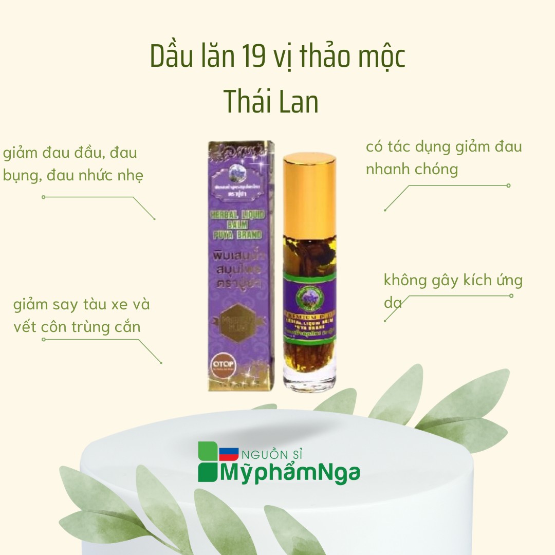 Dầu lăn OTOP 19 vị thảo dược Thái Lan